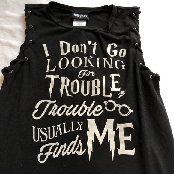 Harry Potter Tank Black Junior XS (1) - Picture 4 of 8